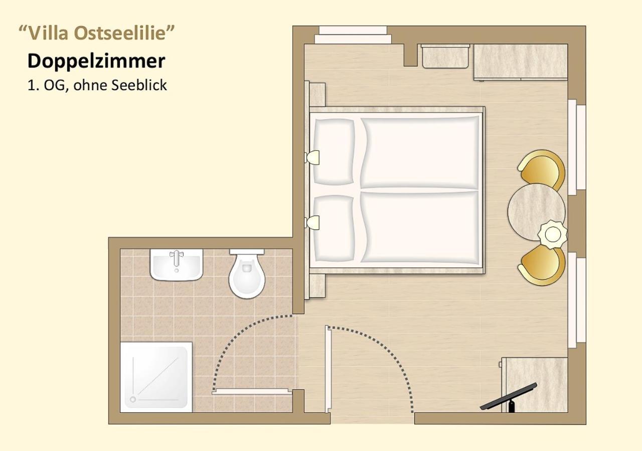 זאסניץ Ferienzimmer In Der Villa Ostseelilie מראה חיצוני תמונה